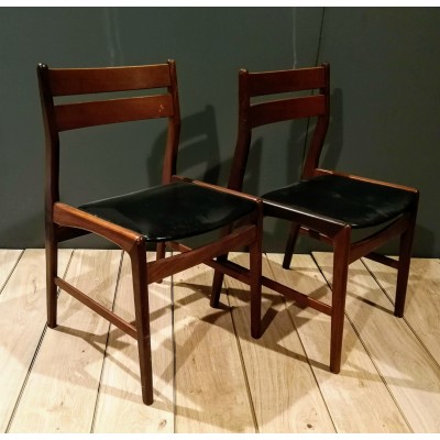 Krzesla tekowe, Skandynawski modernizm. Dania. Lata 60